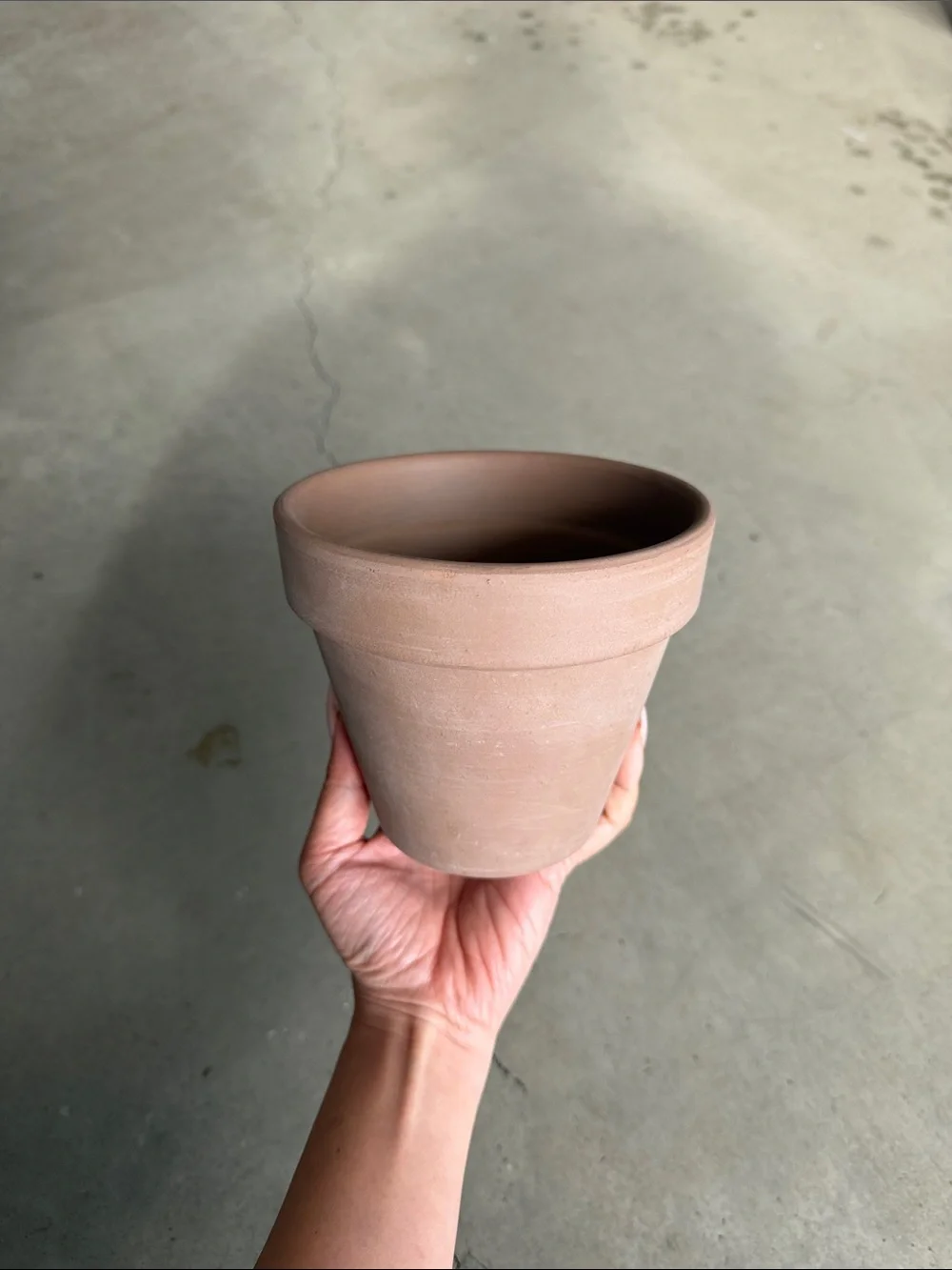IKEA / Small Terracotta Planter / Taupe